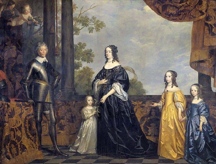 Gerard van Honthorst Frederick Henry, Prince of Orange, with His Wife Amalia van Solms and Their Three Youngest Daughters